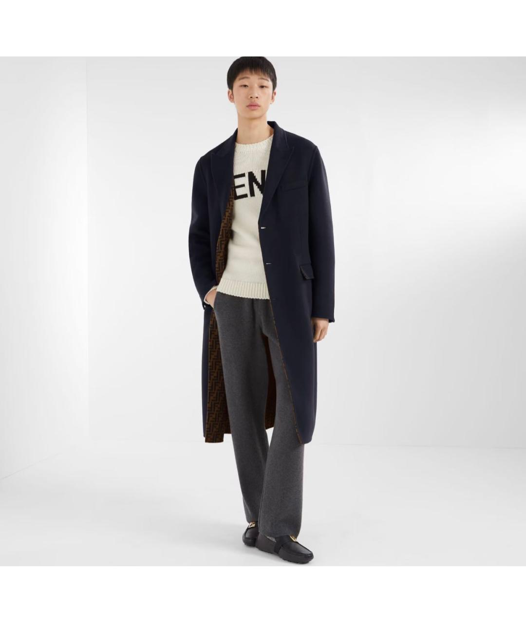 FENDI Черные кожаные мокасины, фото 6