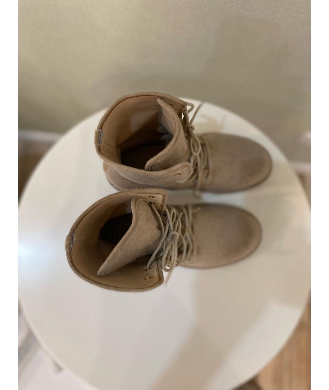 MAX MARA Бежевые ботинки, фото 3