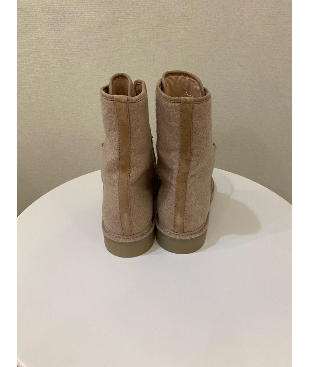 MAX MARA Бежевые ботинки, фото 4