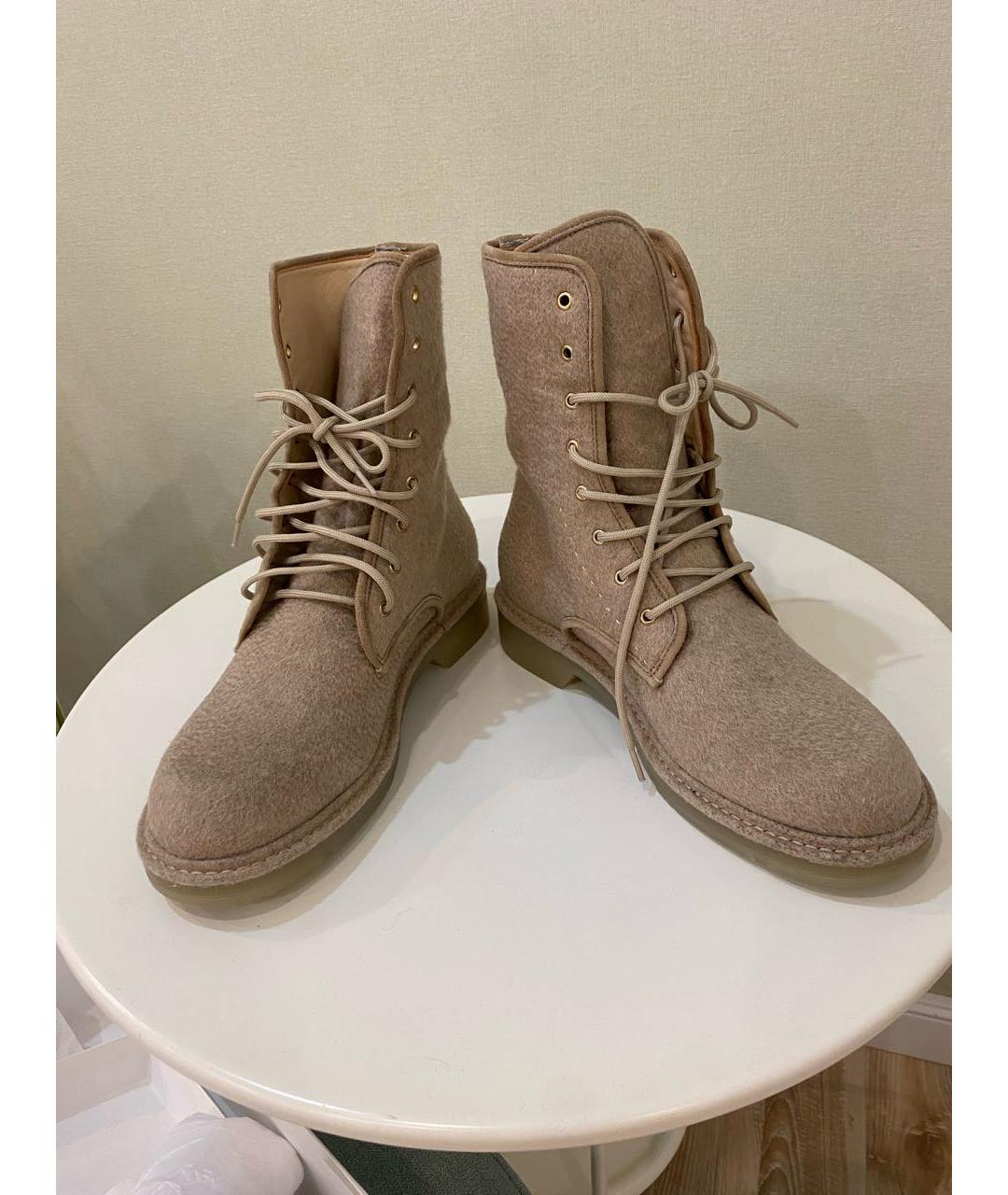 MAX MARA Бежевые ботинки, фото 6