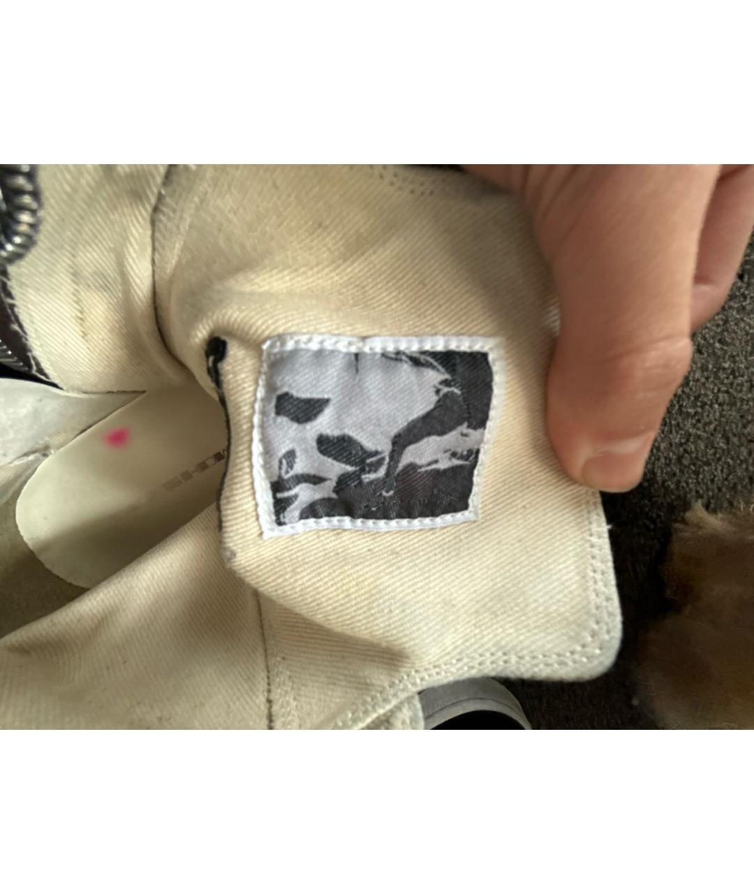 RICK OWENS DRKSHDW Текстильные высокие кроссовки / кеды, фото 3