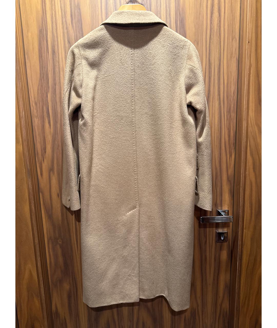 MAX MARA Бежевое шерстяное пальто, фото 2