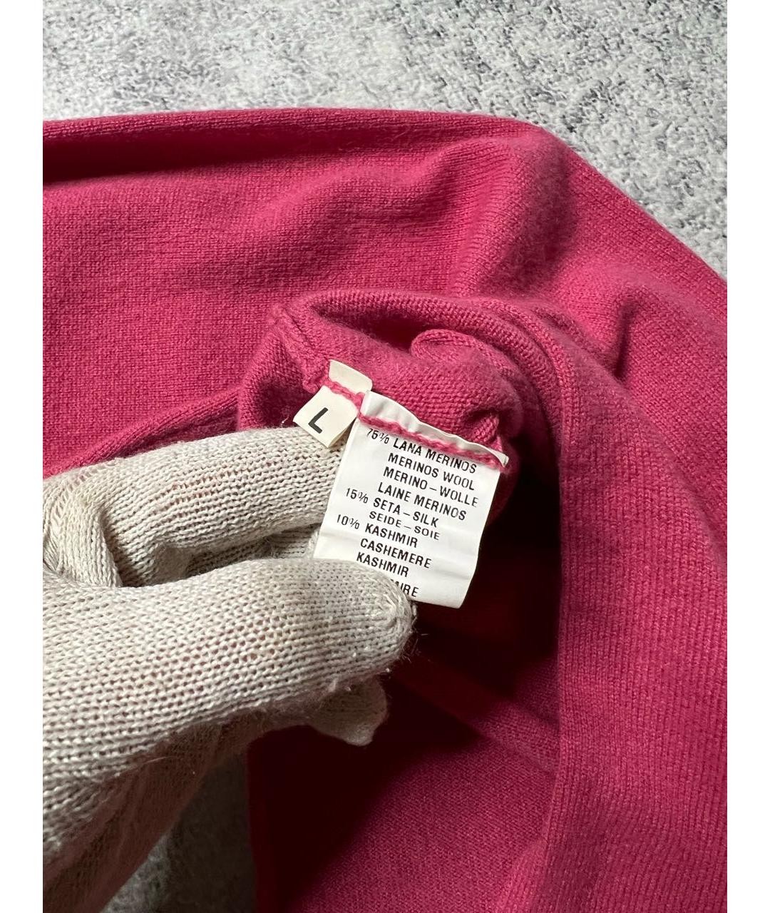FABIANA FILIPPI Розовый шерстяной джемпер / свитер, фото 4