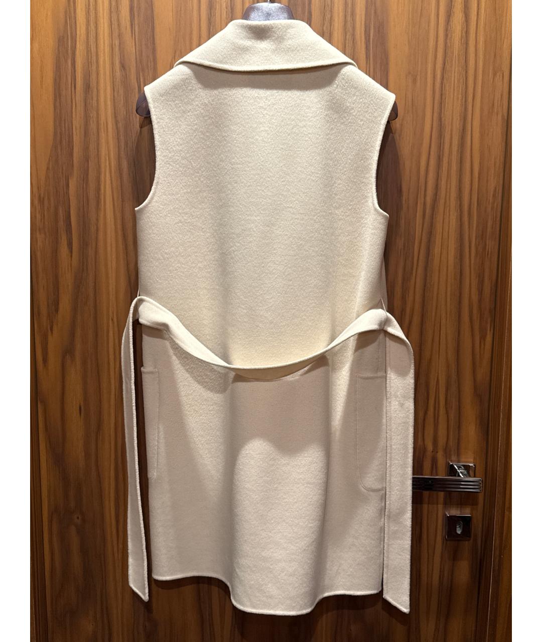 WEEKEND MAX MARA Белый шерстяной жилет, фото 2
