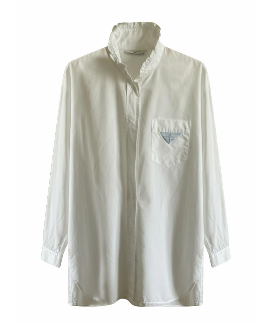 SANDRO Белая хлопковая рубашка, фото 1