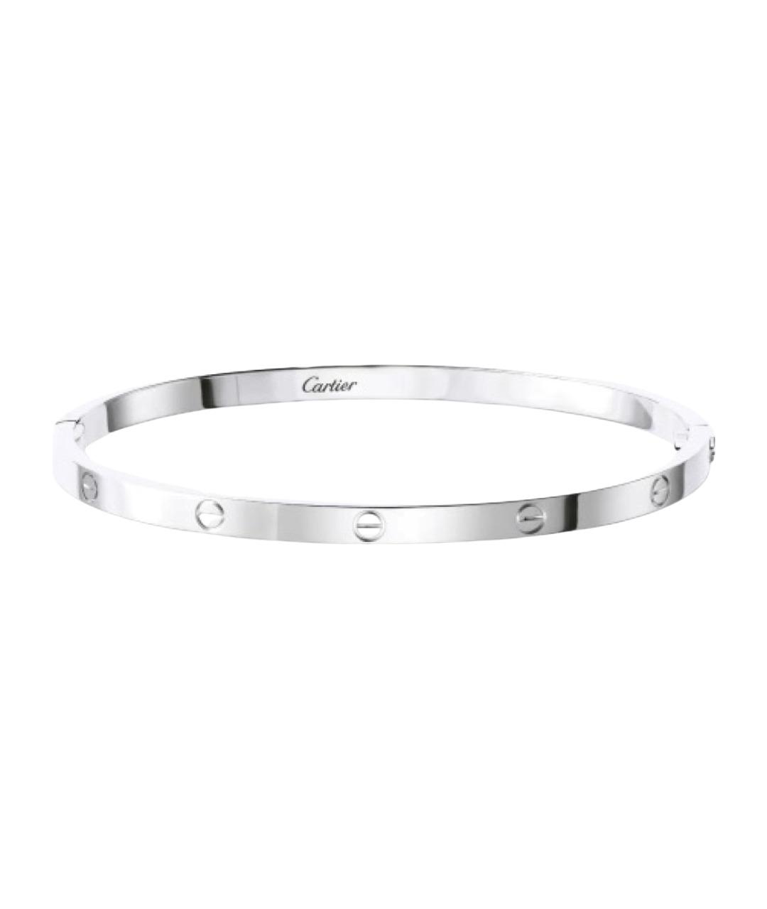 CARTIER Серебрянный браслет из белого золота, фото 1