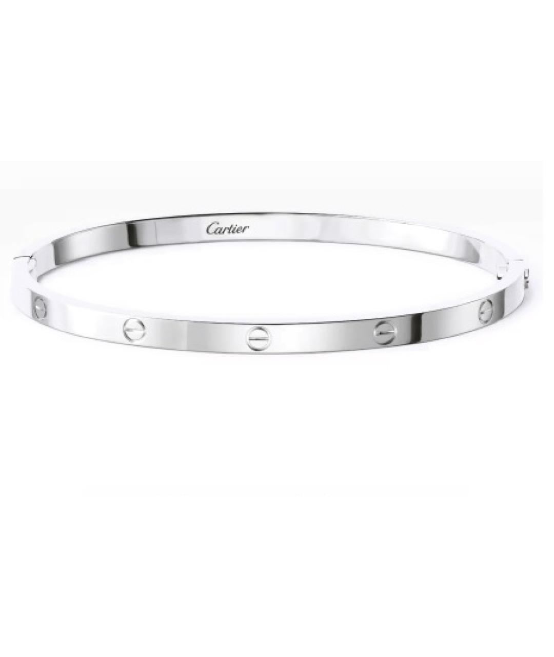 CARTIER Серебрянный браслет из белого золота, фото 7