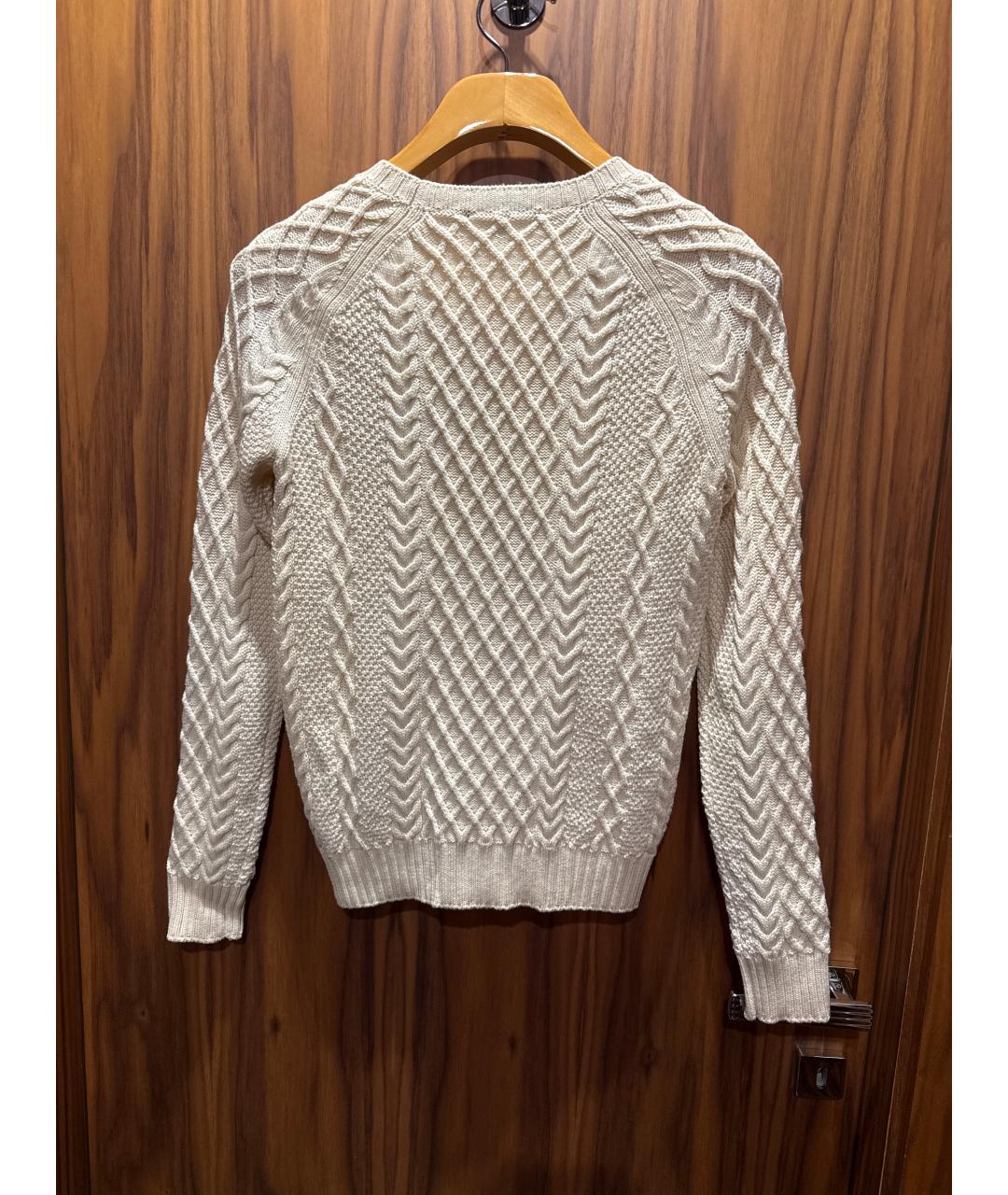 GUCCI Белый шерстяной джемпер / свитер, фото 2