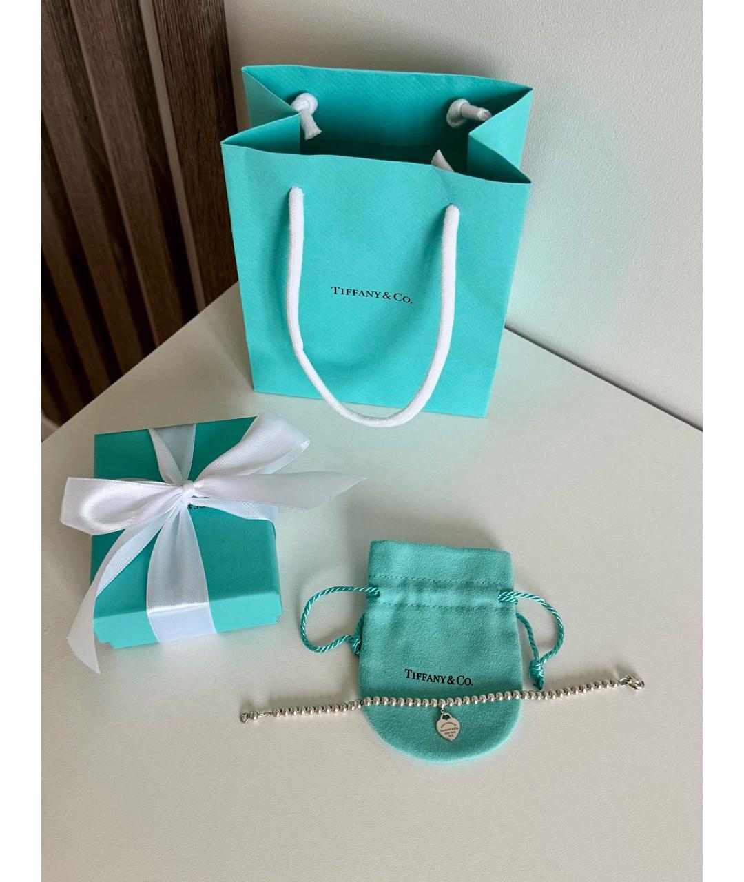 TIFFANY&CO Красный серебряный браслет, фото 5