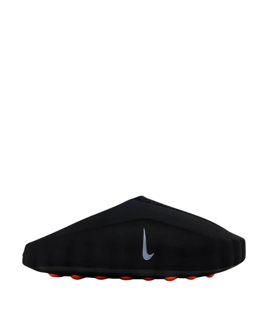NIKE Черные синтетические шлепанцы, фото 1