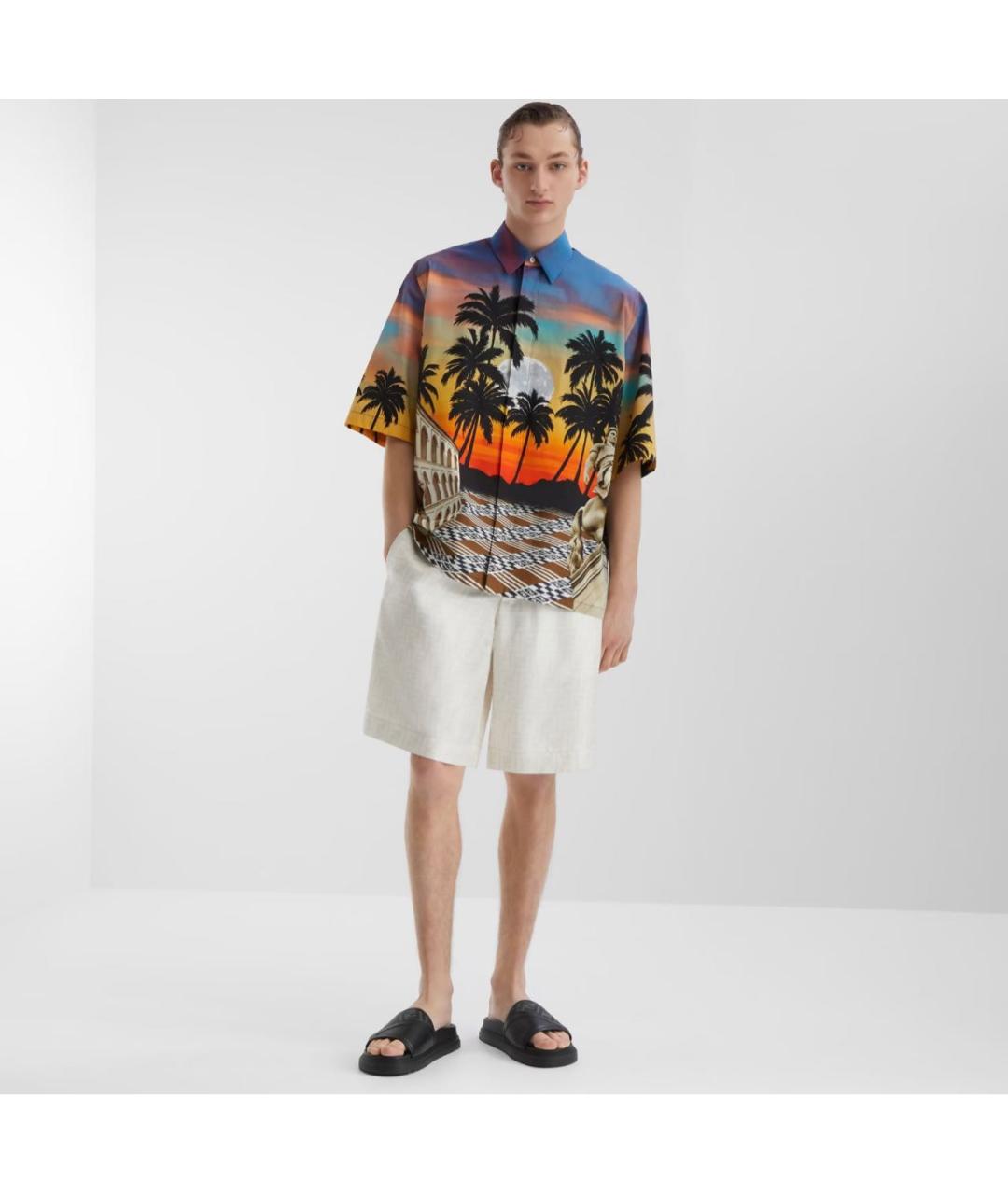 FENDI Черные кожаные шлепанцы, фото 5