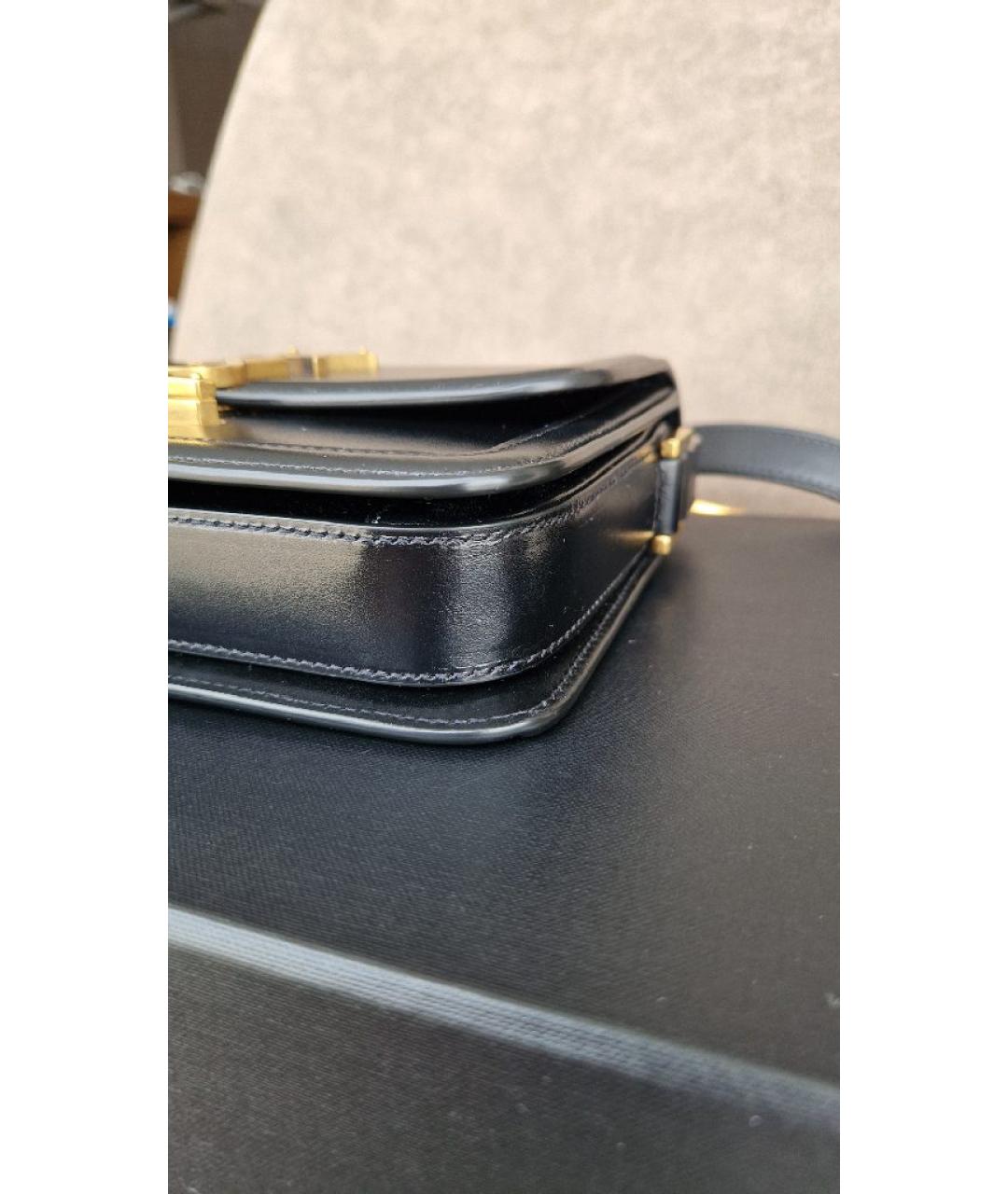 SAINT LAURENT Черная кожаная сумка через плечо, фото 7