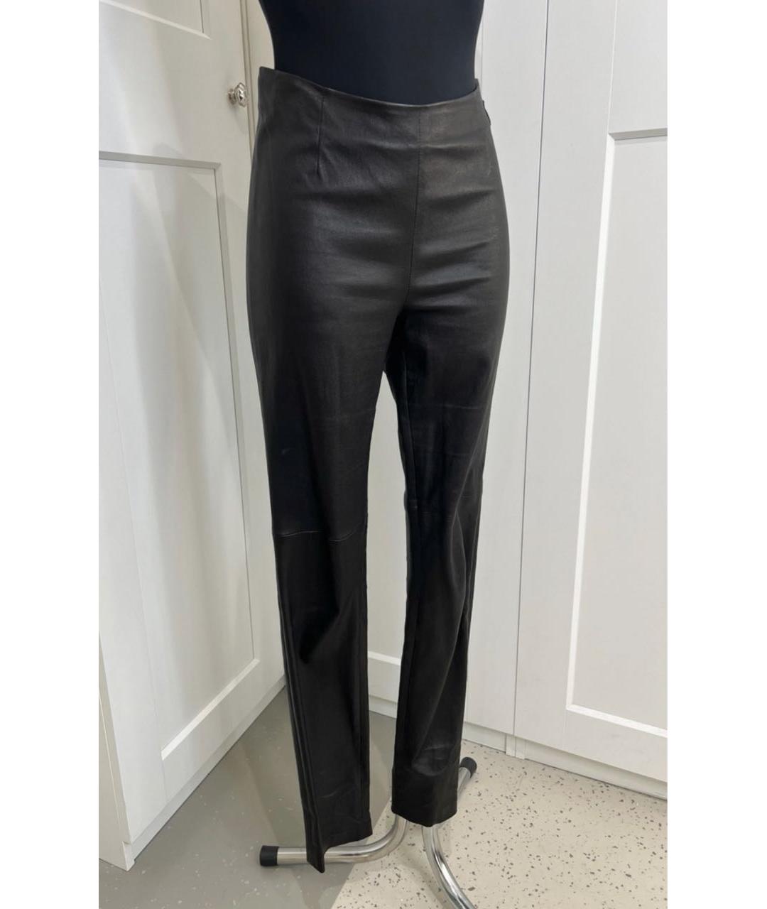 CHRISTIAN DIOR Черные кожаные леггинсы и велосипедки, фото 7