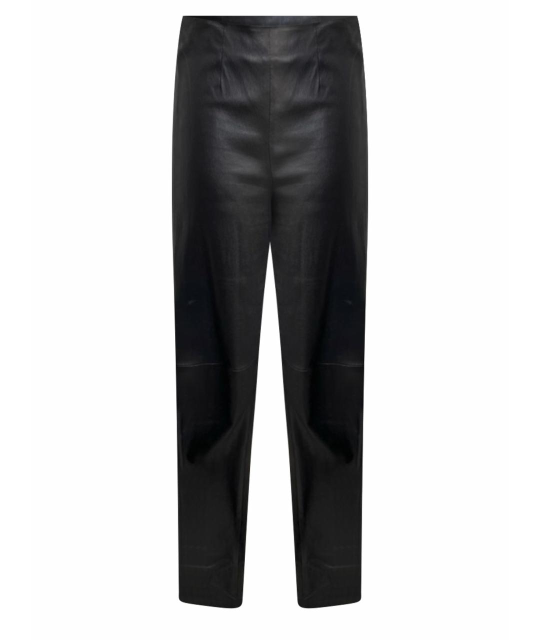 CHRISTIAN DIOR Черные кожаные леггинсы и велосипедки, фото 1