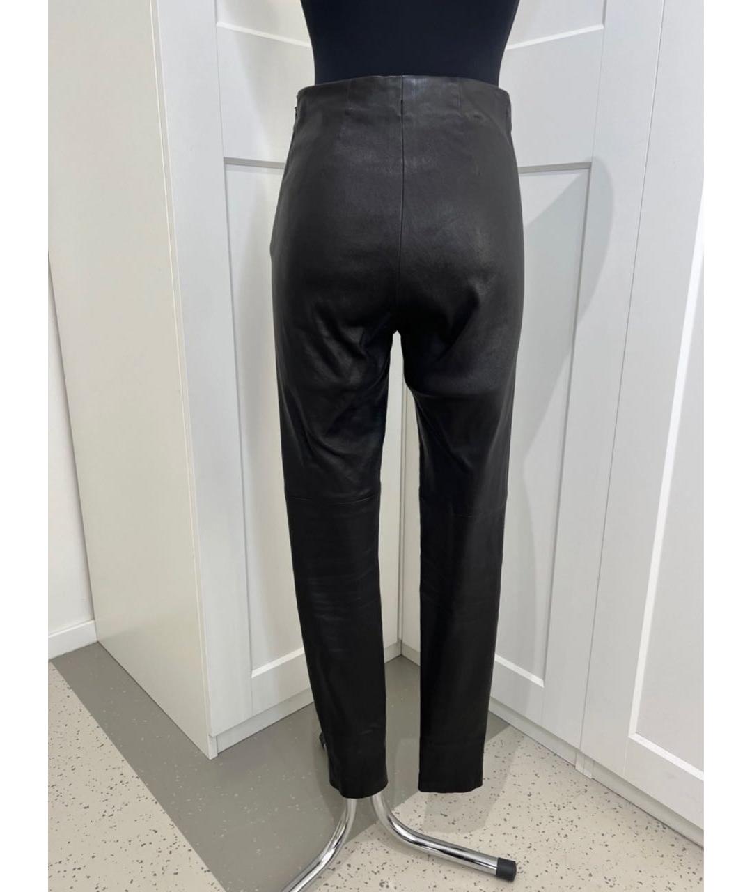 CHRISTIAN DIOR Черные кожаные леггинсы и велосипедки, фото 2