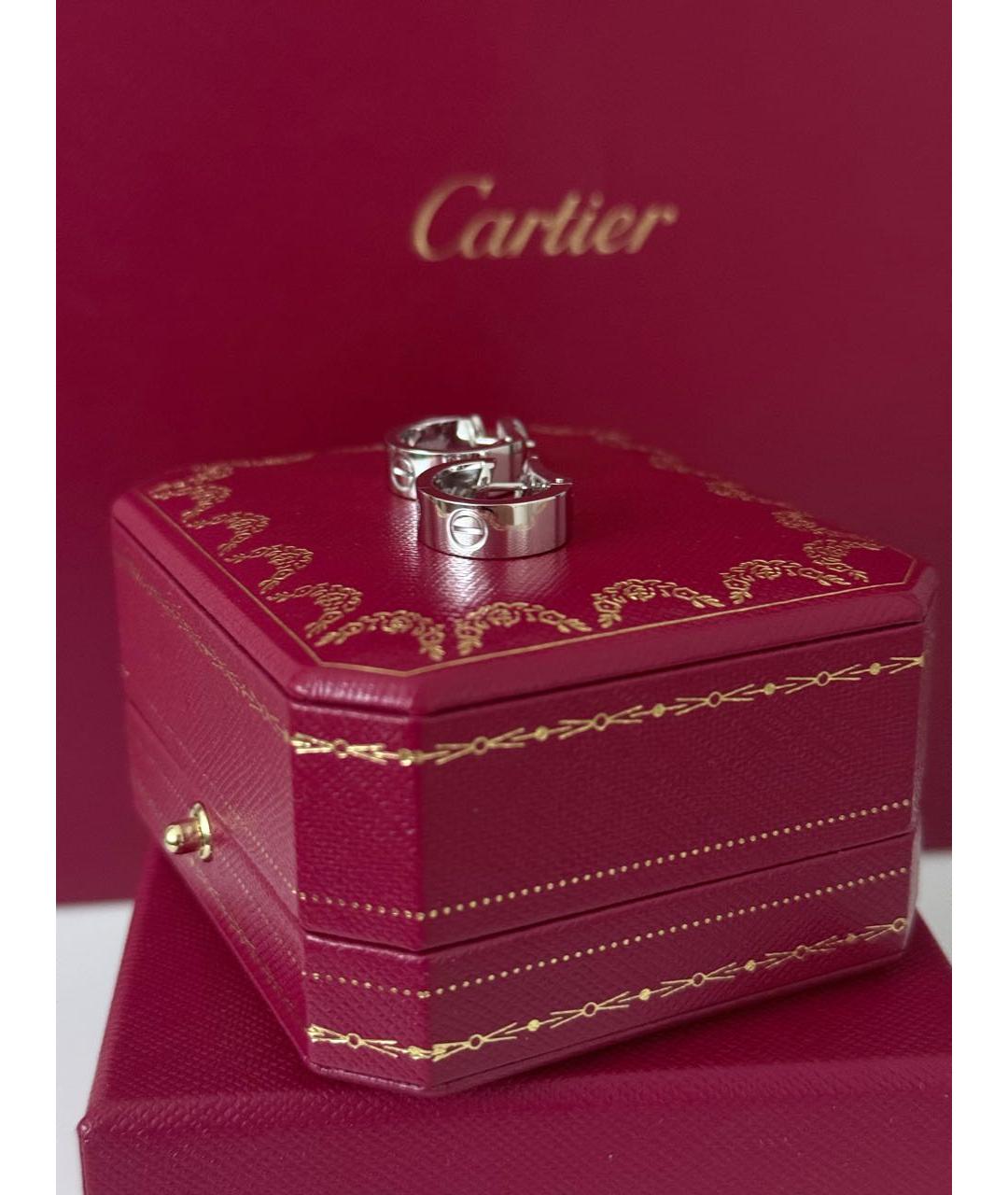 CARTIER Белые серьги из белого золота, фото 3