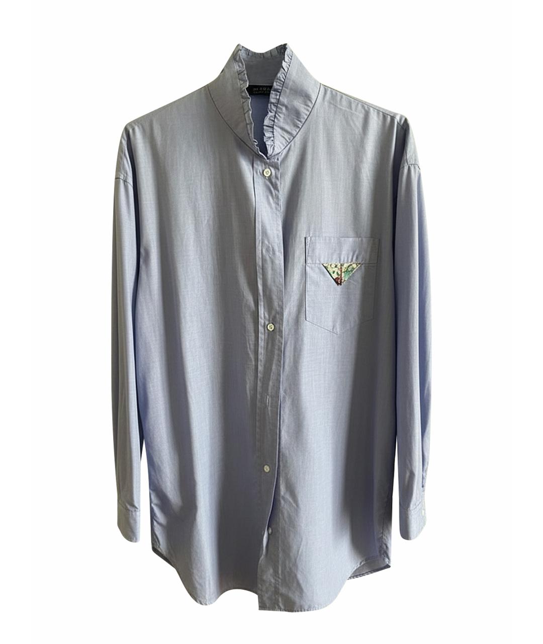 SANDRO Голубая хлопковая рубашка, фото 1
