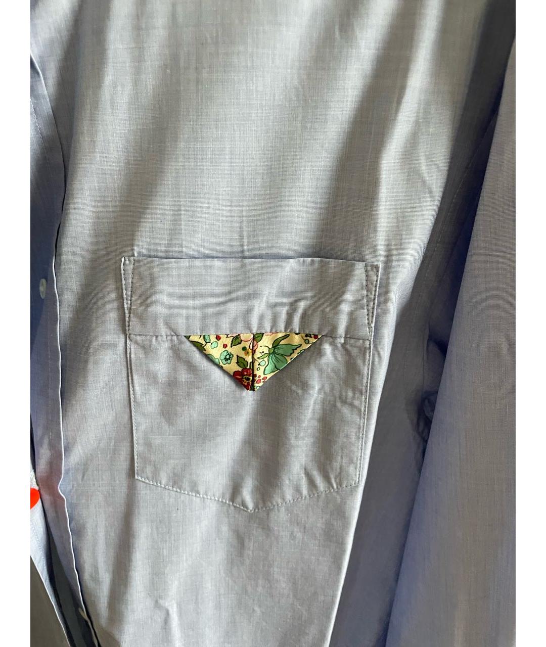 SANDRO Голубая хлопковая рубашка, фото 4