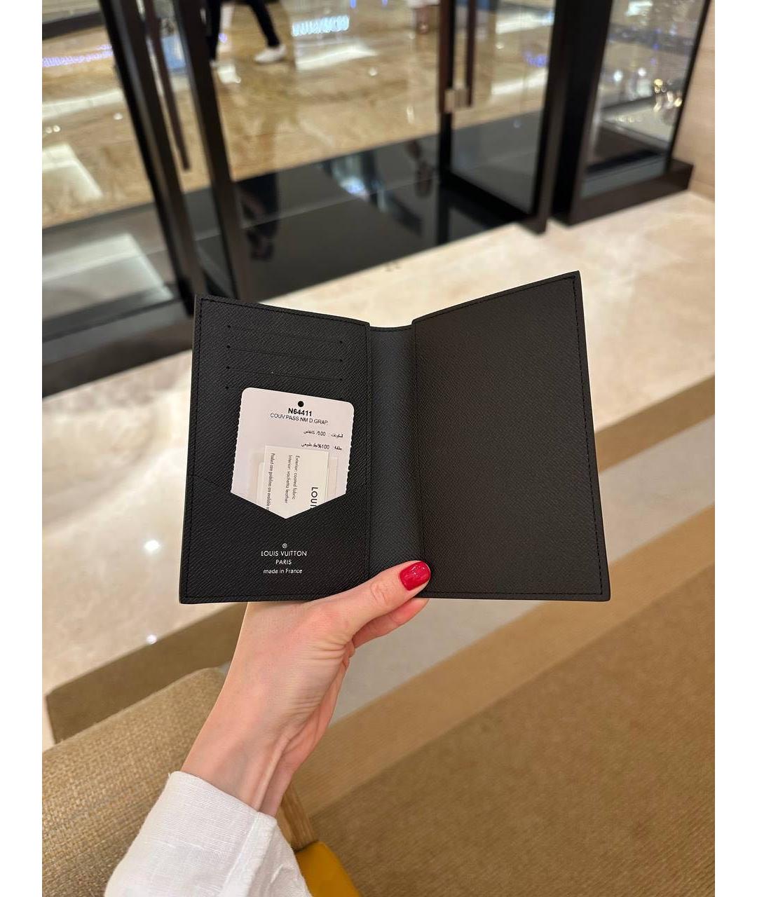 LOUIS VUITTON Серая визитница, фото 3