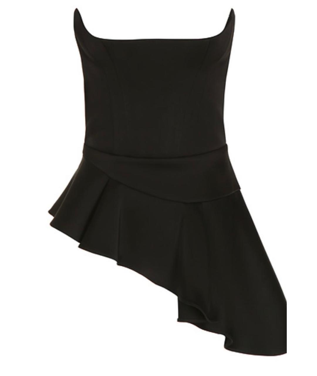 ULYANA SERGEENKO Черный полиэстеровый корсет, фото 9