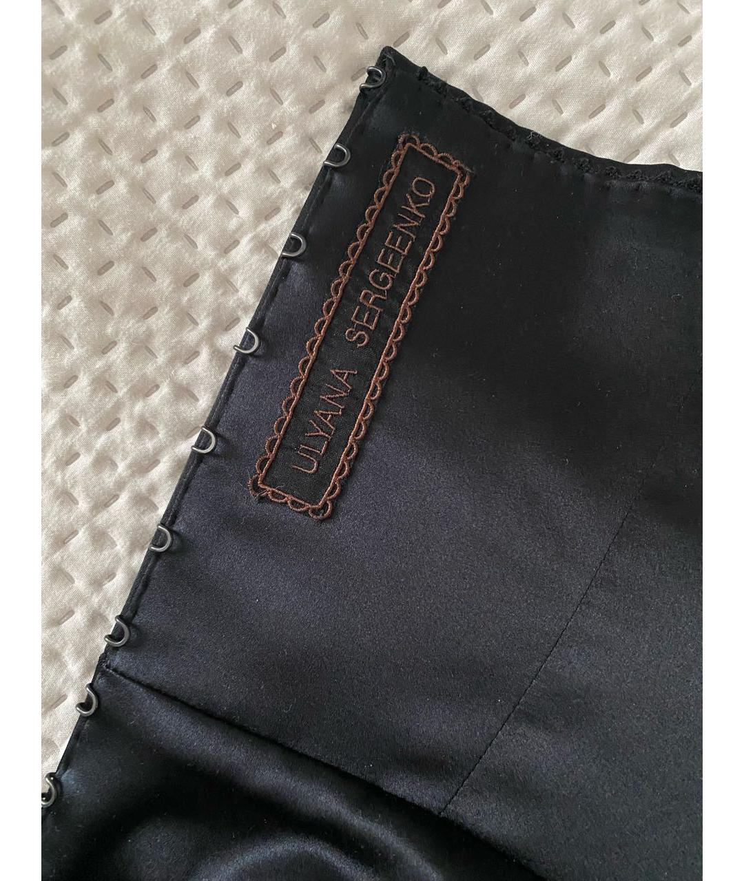 ULYANA SERGEENKO Черный полиэстеровый корсет, фото 4