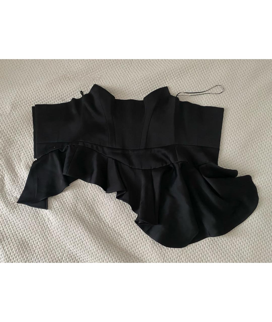 ULYANA SERGEENKO Черный полиэстеровый корсет, фото 2