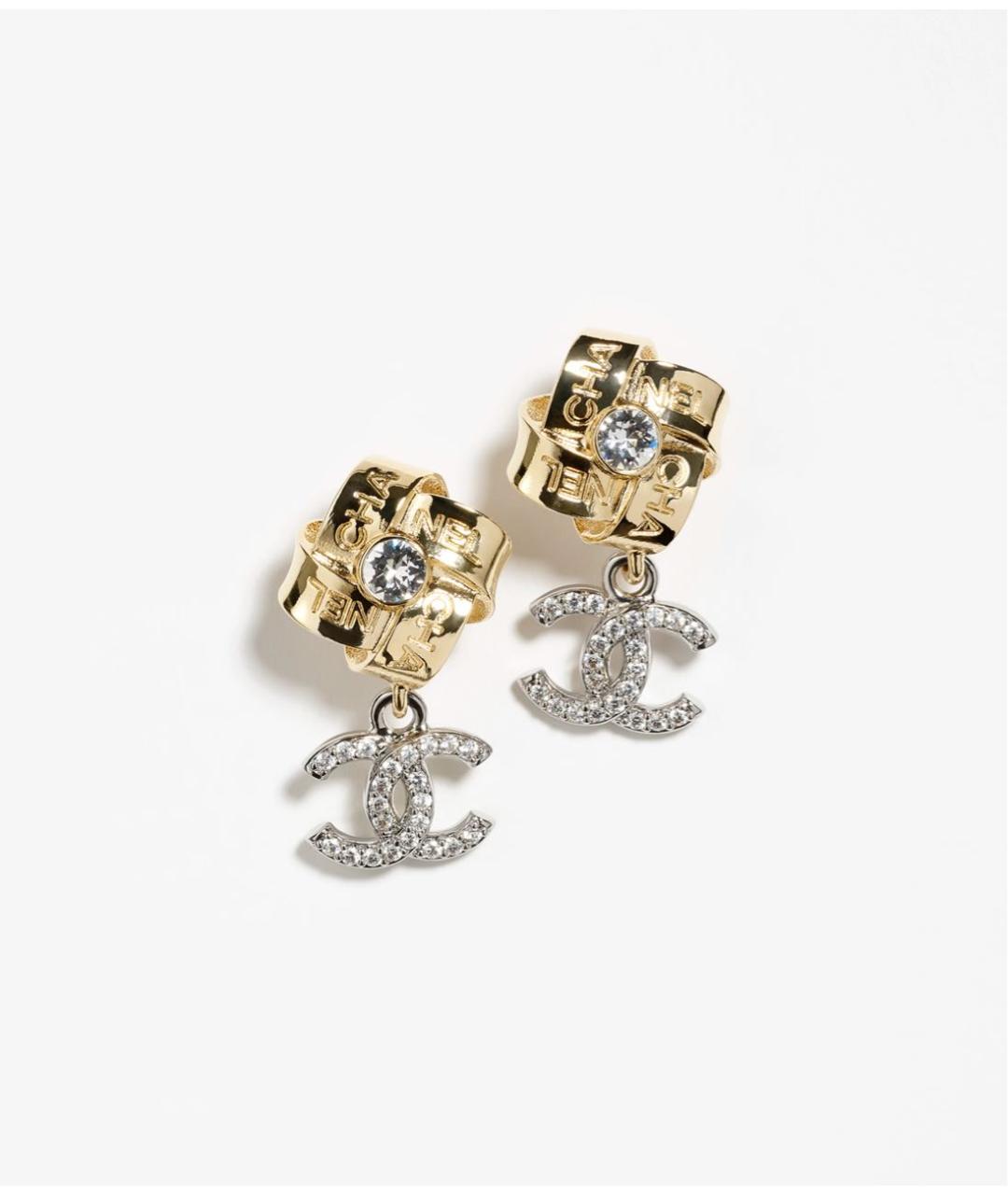 CHANEL Золотые серьги, фото 3