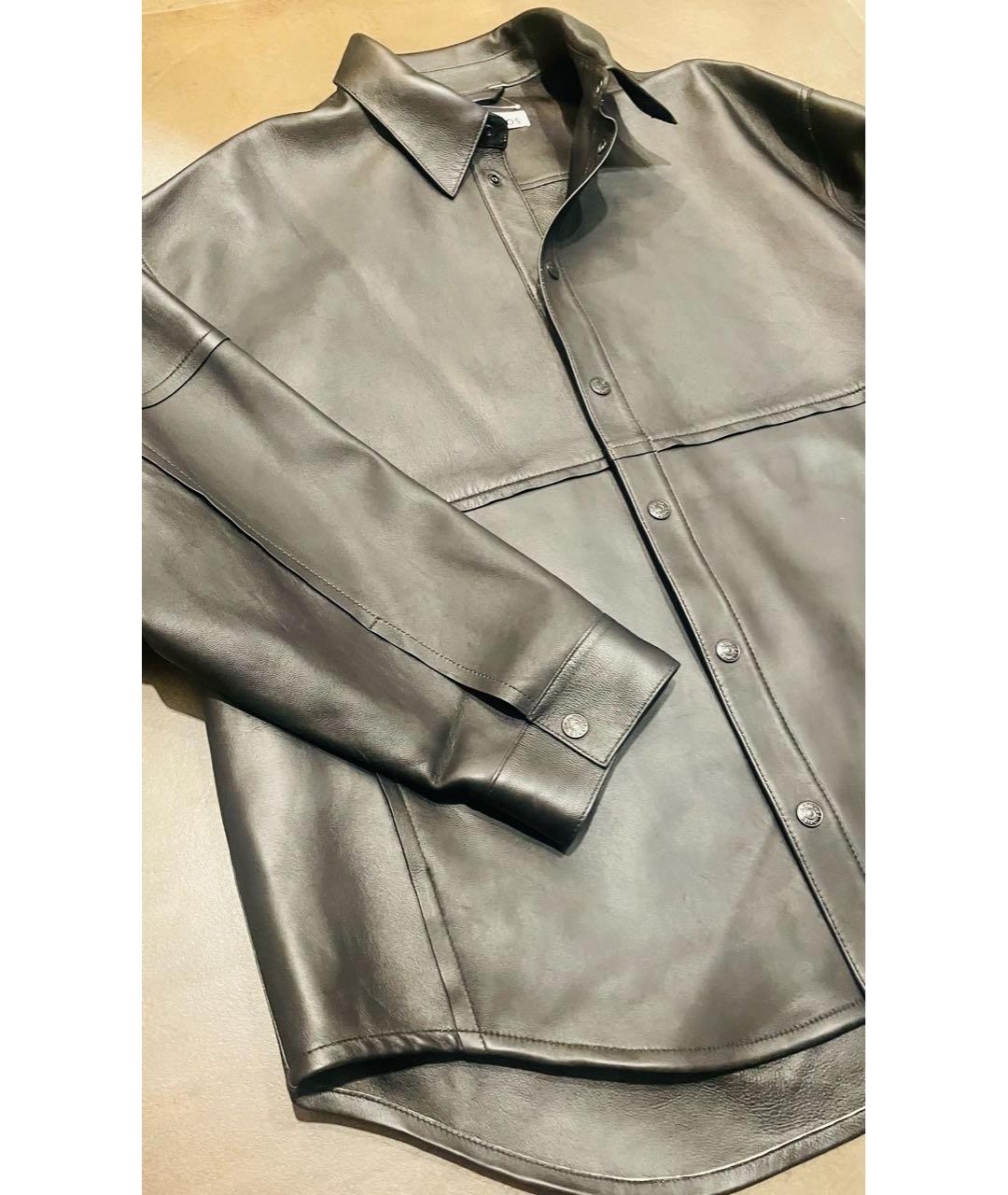 ACNE STUDIOS Черная кожаная куртка, фото 5