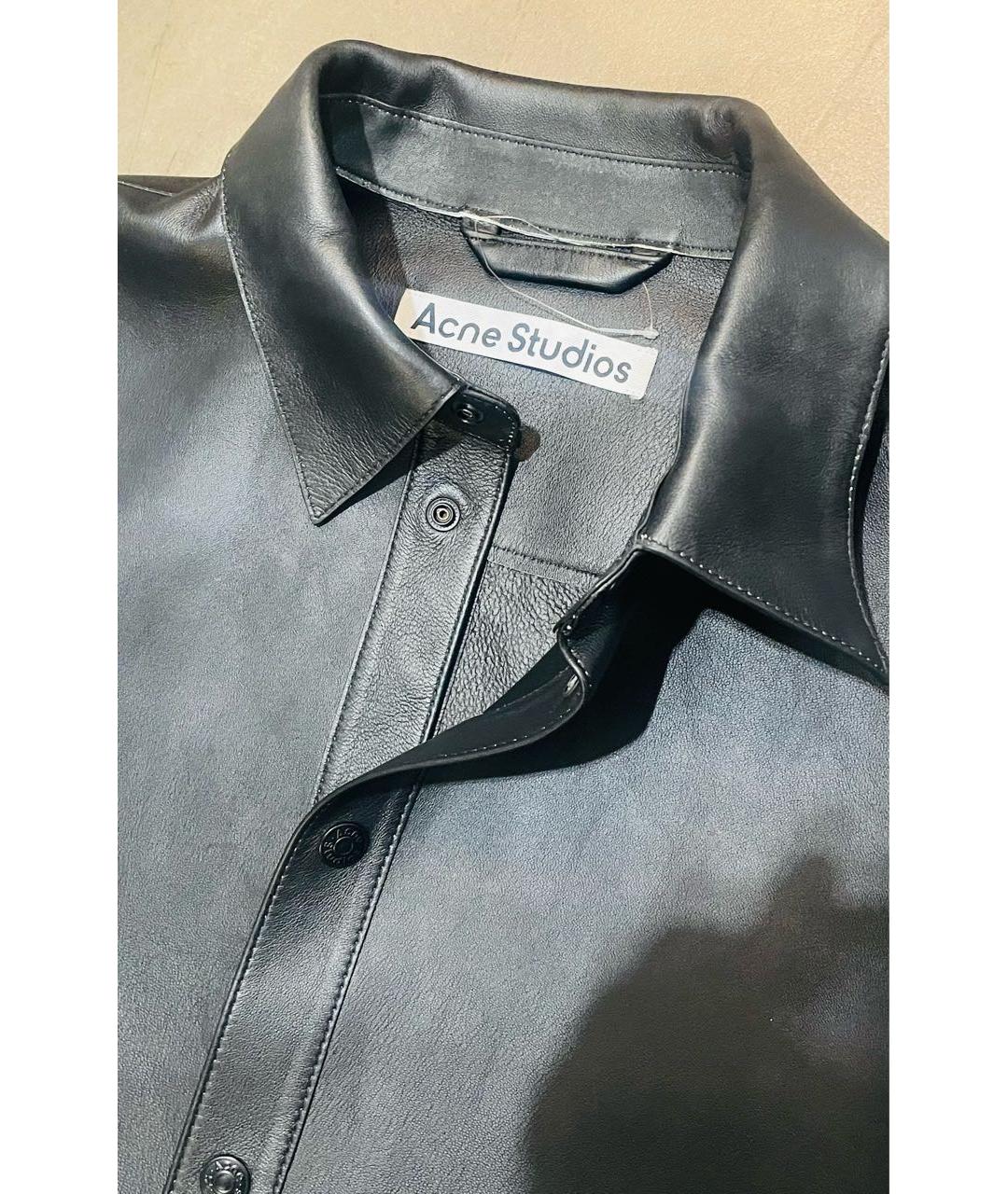 ACNE STUDIOS Черная кожаная куртка, фото 3