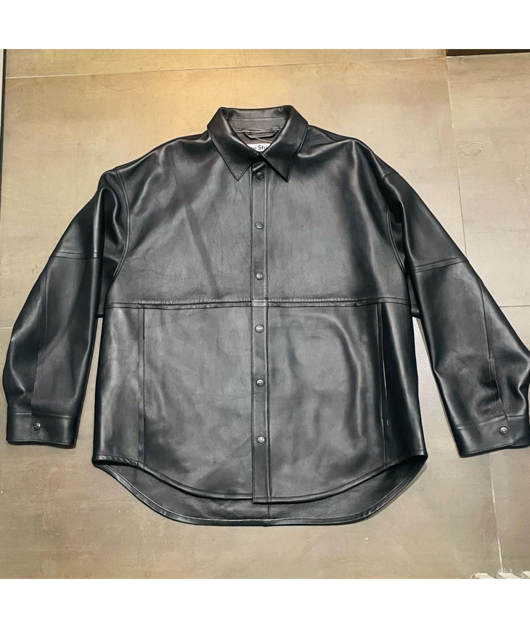 ACNE STUDIOS Черная кожаная куртка, фото 9