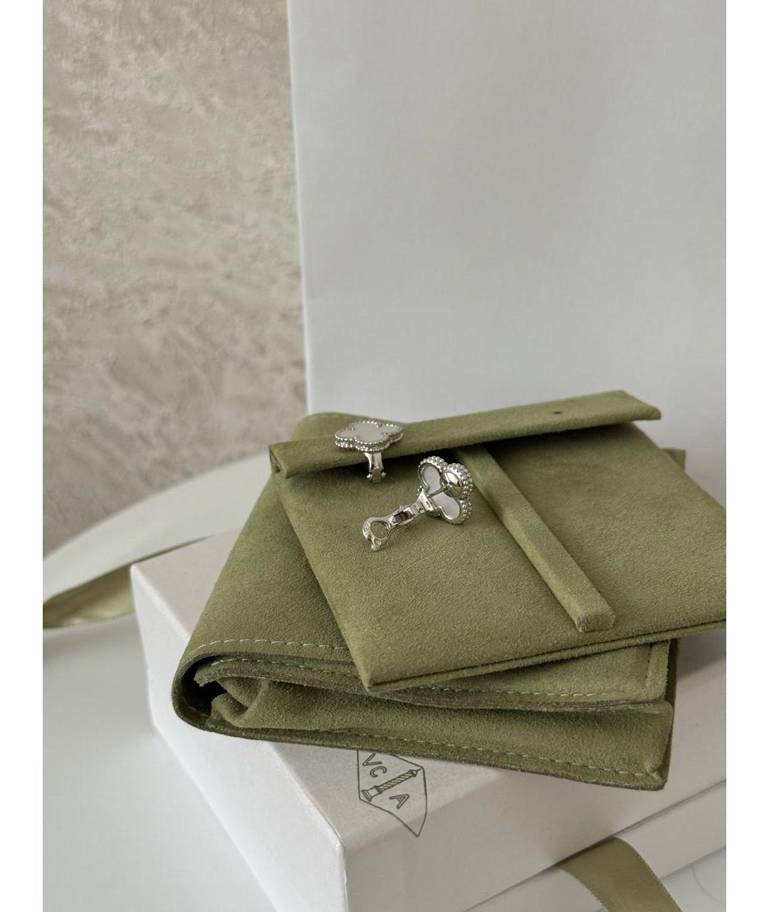 VAN CLEEF & ARPELS Белые серьги из белого золота, фото 4