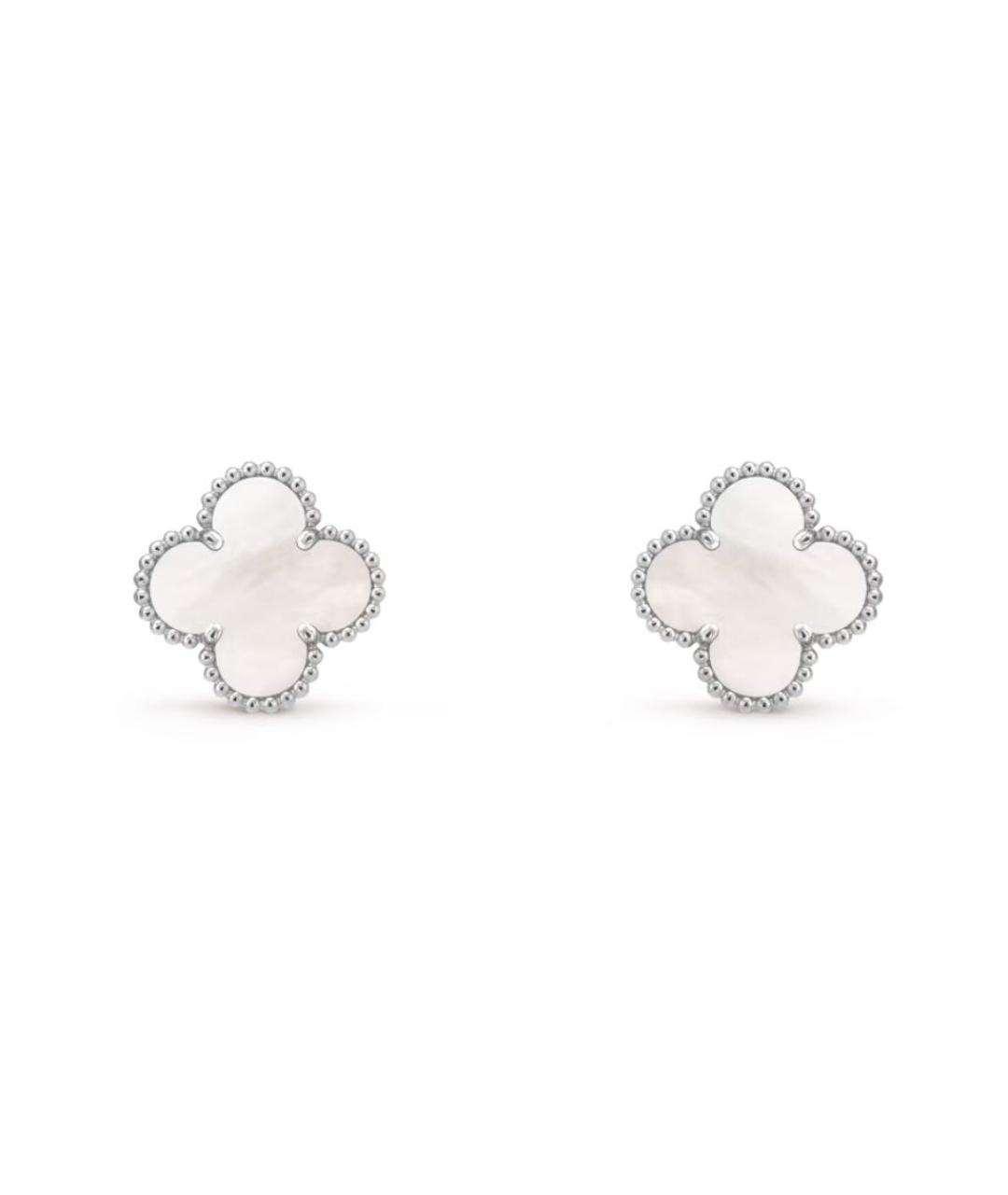 VAN CLEEF & ARPELS Белые серьги из белого золота, фото 9