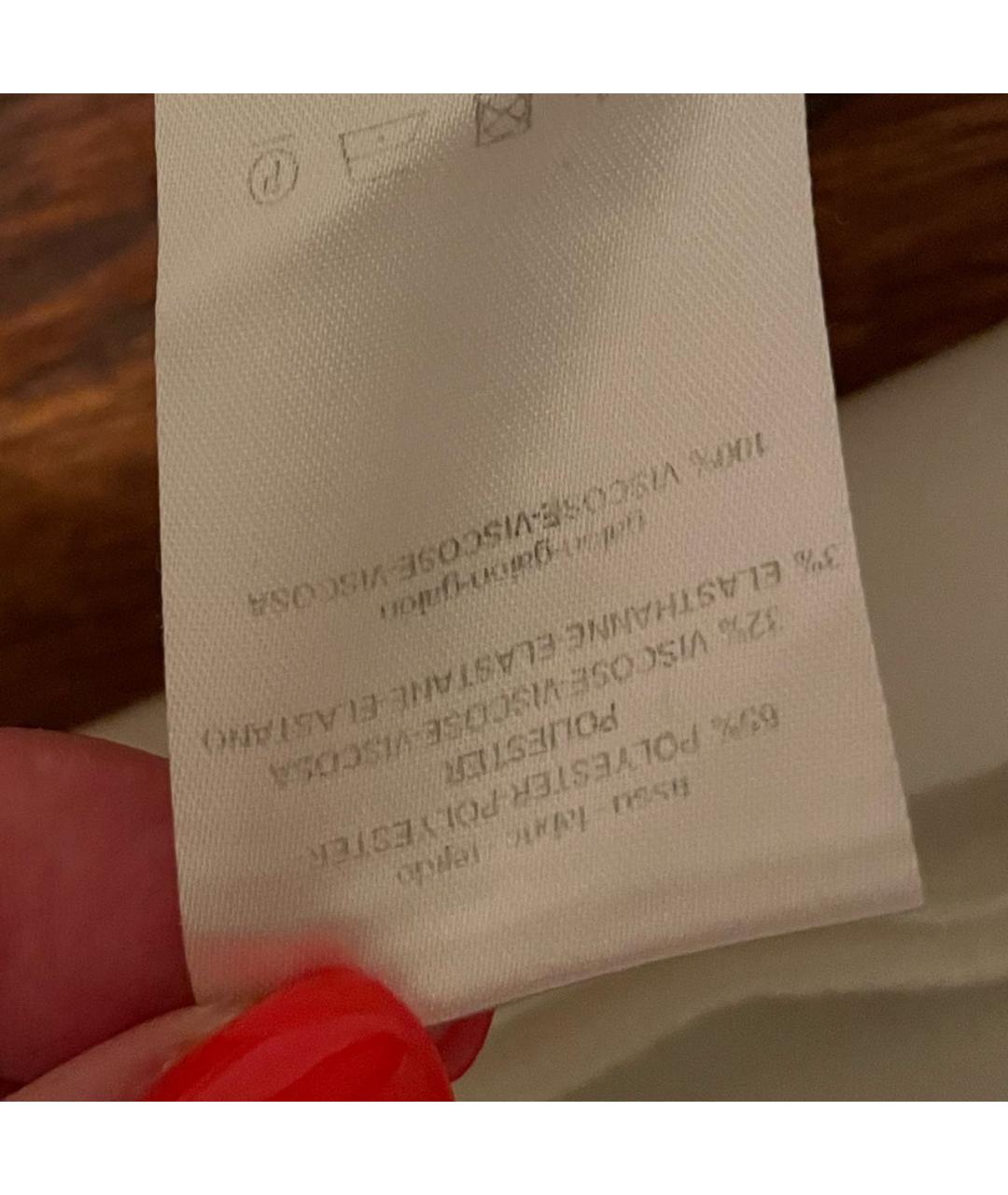 SANDRO Белая полиэстеровая блузы, фото 6