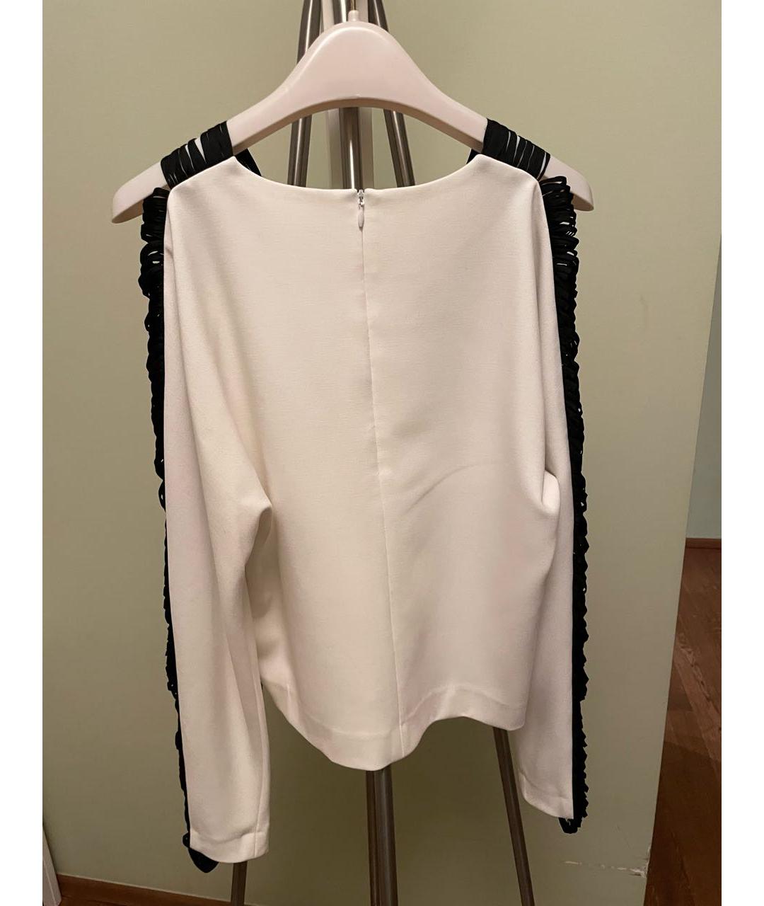 SANDRO Белая полиэстеровая блузы, фото 2