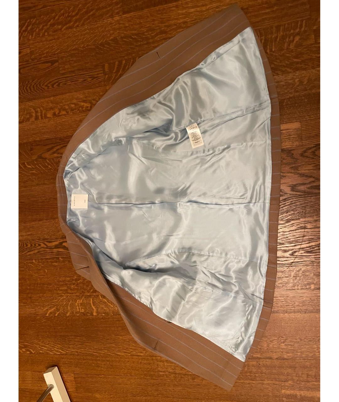 SANDRO Бежевый вискозный пиджак, фото 4