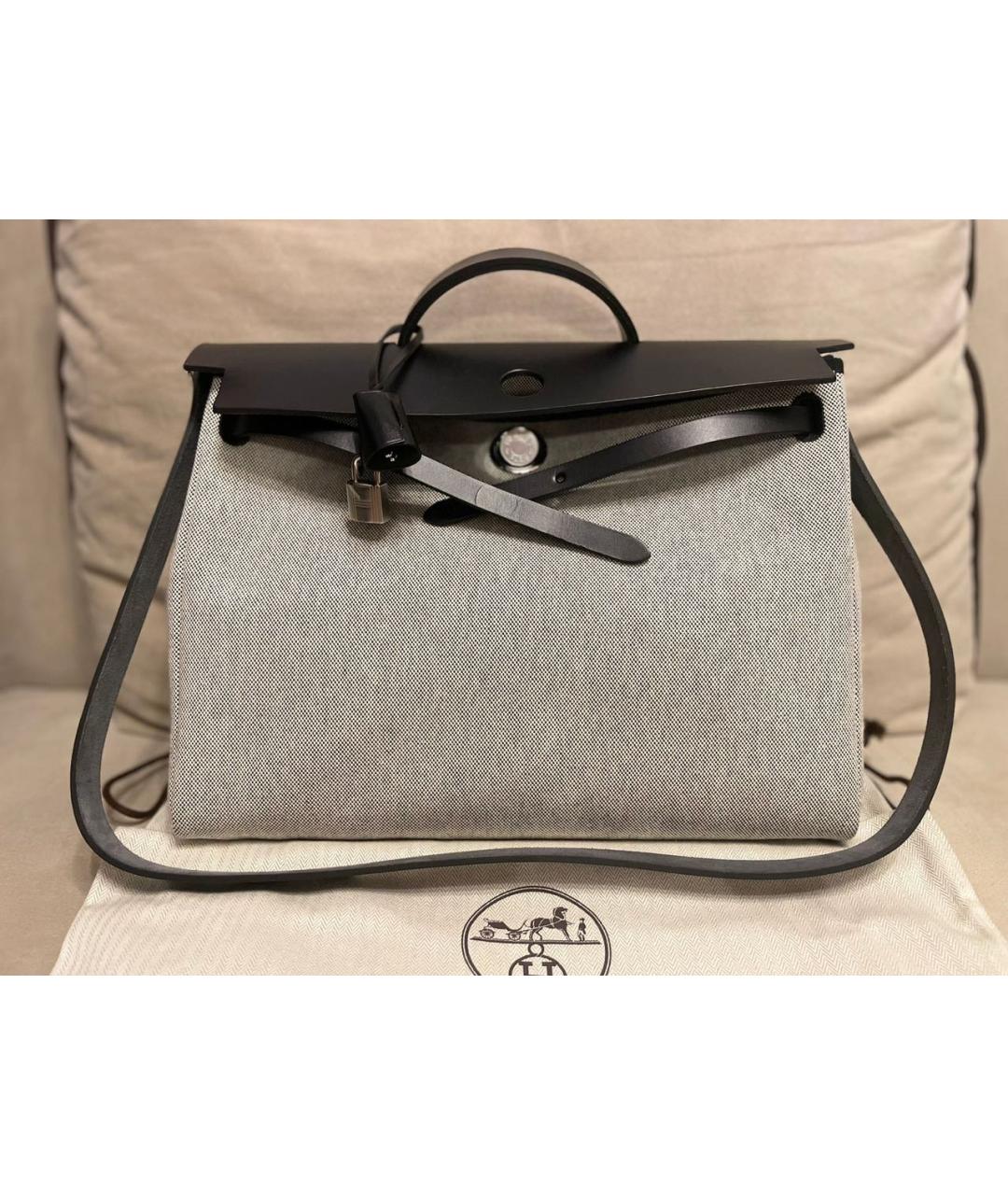 HERMES Серая сумка через плечо, фото 7