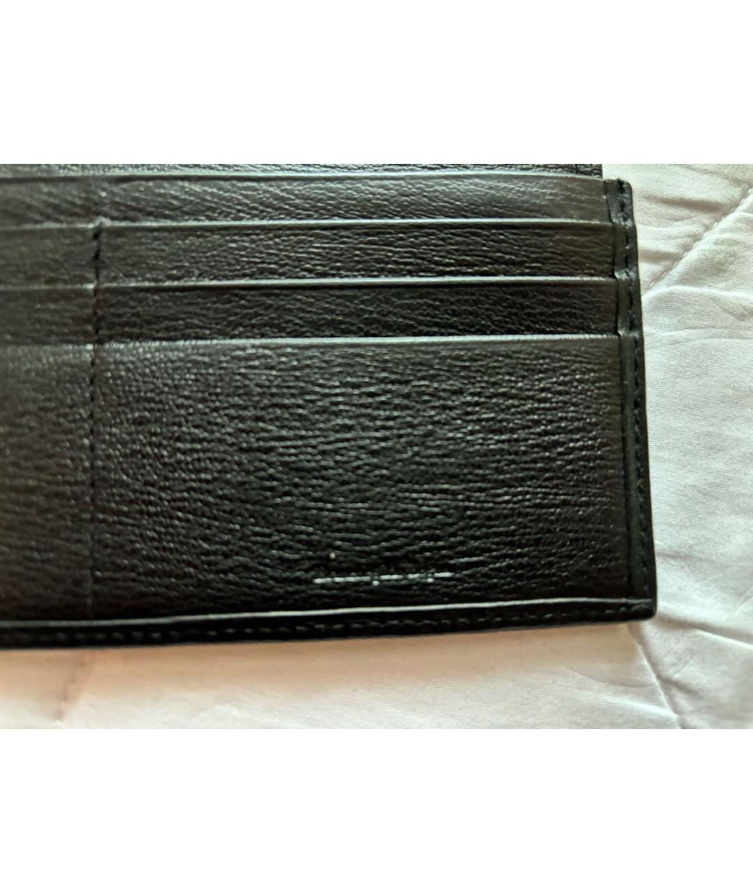 ERMENEGILDO ZEGNA XXX Черный кожаный кошелек, фото 8