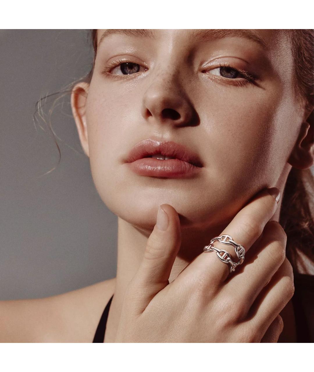 HERMES Серебряное серебряное кольцо, фото 8