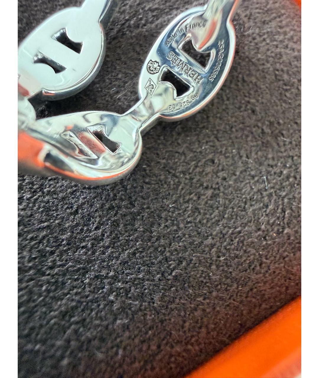 HERMES Серебряное серебряное кольцо, фото 4