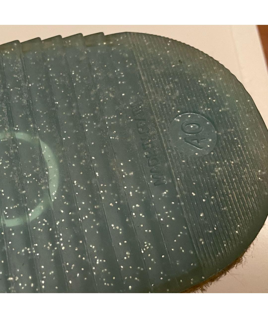 JIMMY CHOO Бирюзовые замшевые сандалии, фото 7