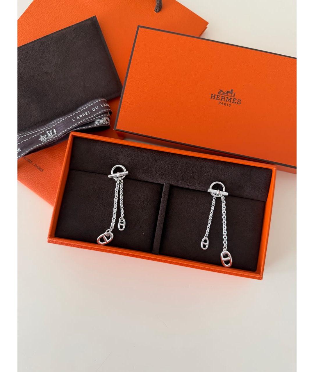 HERMES Серебряные серебряные серьги, фото 2