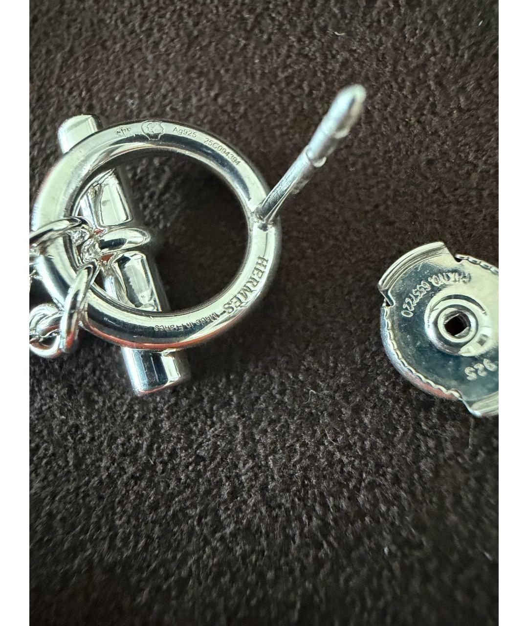HERMES Серебряные серебряные серьги, фото 3