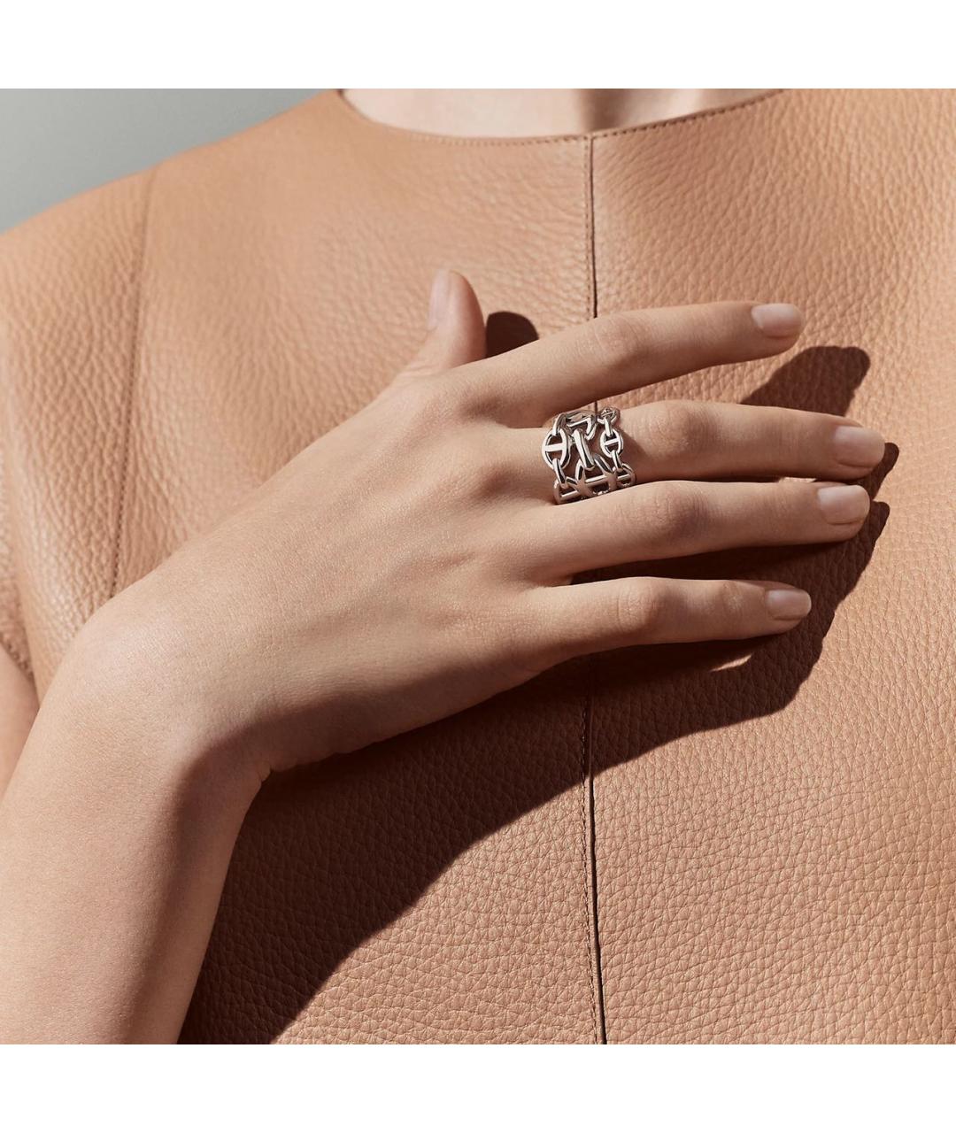 HERMES Серебряное серебряное кольцо, фото 8