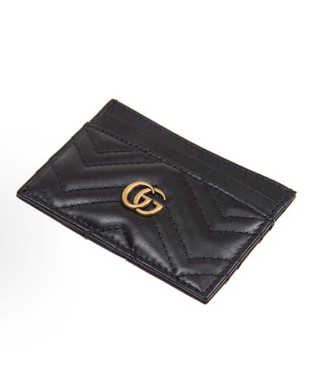 GUCCI Черный кожаный кардхолдер, фото 4