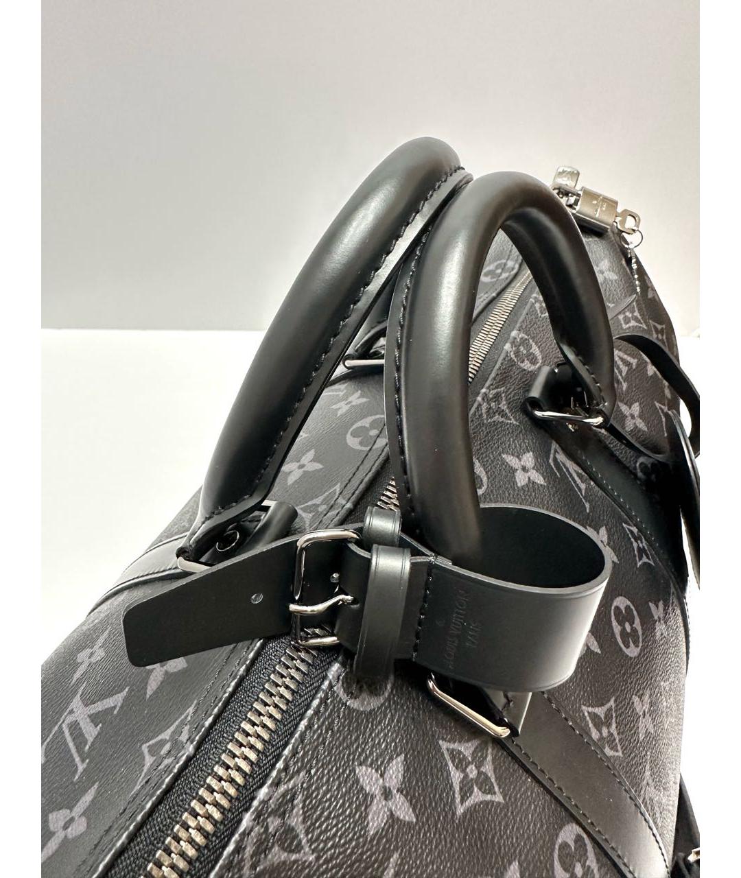 LOUIS VUITTON Черная дорожная/спортивная сумка, фото 6