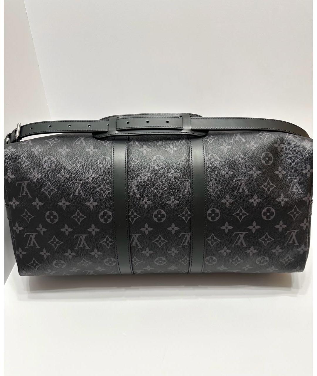 LOUIS VUITTON Черная дорожная/спортивная сумка, фото 4