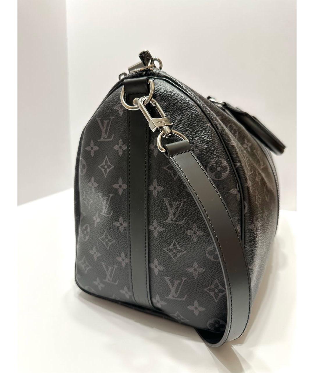 LOUIS VUITTON Черная дорожная/спортивная сумка, фото 7