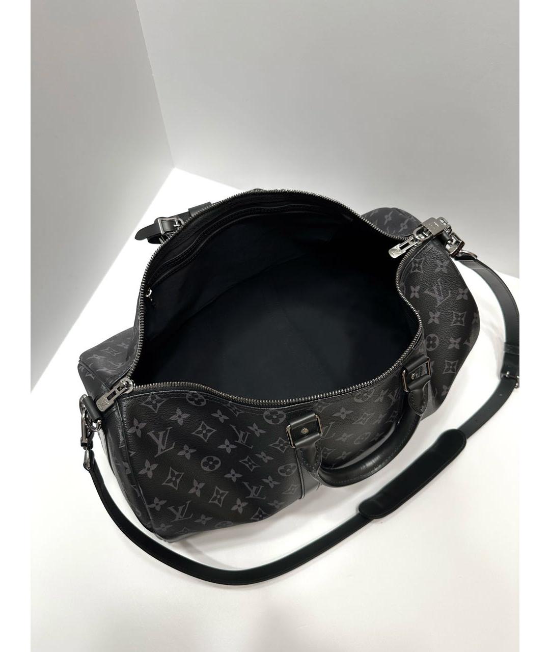 LOUIS VUITTON Черная дорожная/спортивная сумка, фото 5