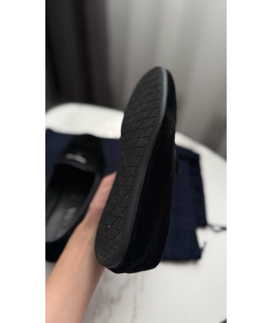 PRADA Черные бархатные лоферы, фото 7