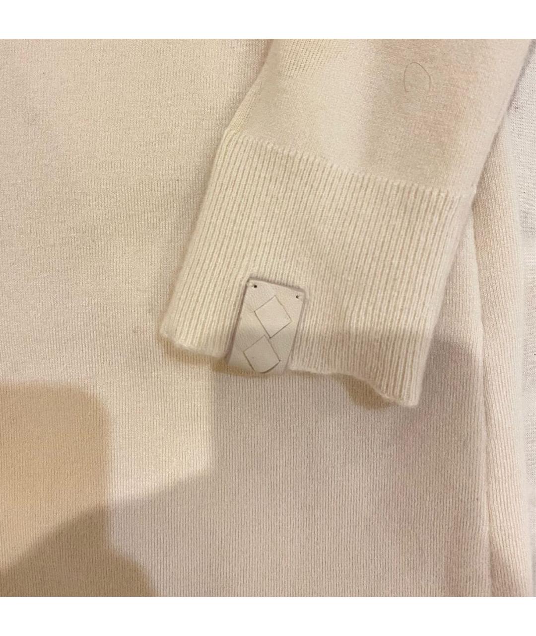 BOTTEGA VENETA Бежевое кашемировое повседневное платье, фото 4